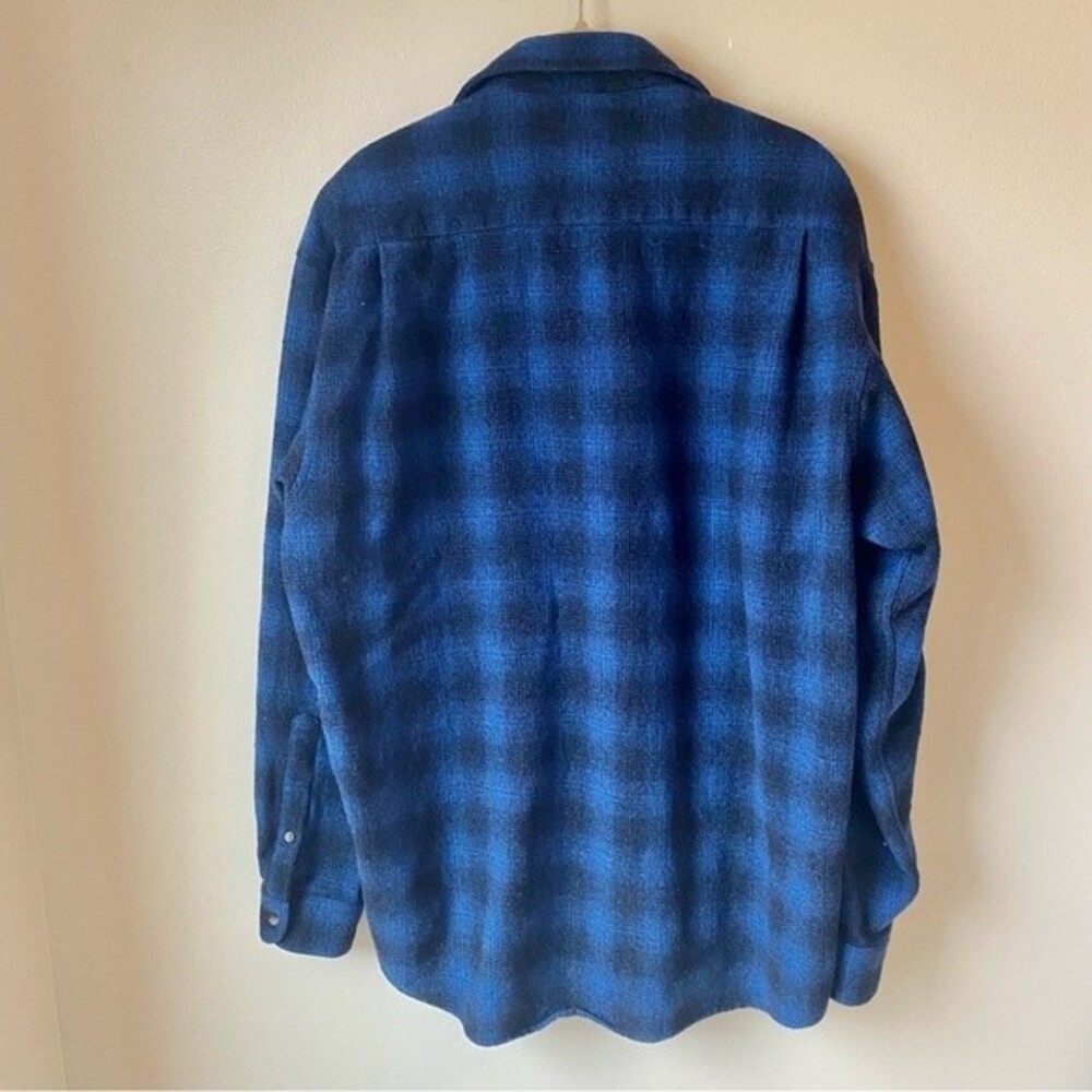 Pendleton Plaid Shirt Wool Shacket Button Down Bl… - image 8